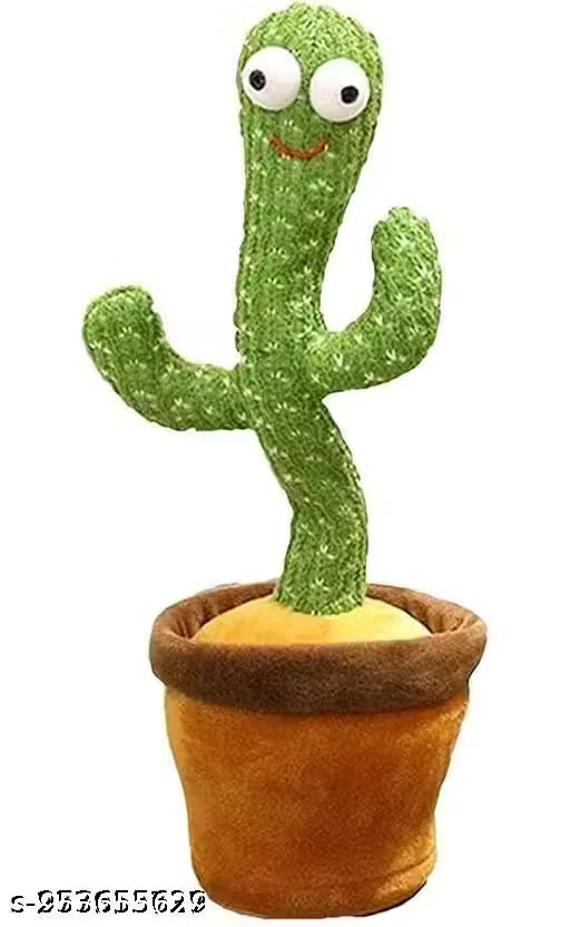 Dancing Cactus Talking Toy,Cactus Plush Toy, Wriggle Singing Recording Repeats What You Say Funny Education Toys for Babies Children Playing, Home Decorate