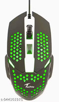 Techie Spark Wired RGB Mouse | Rainbow LED | Adjustable DPI 800–2400 | 4-Button Gaming Mouse