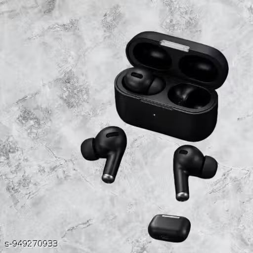 Airpods Wireless Bluetooth and Earbuds With Charging Case, Bluetooth Version Matte (BLACK).
