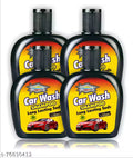 Prafful Car Wash Shampoos Cleaning with Shining Interior and Exterior 140 ml Pack of 4 (with Lemon fragrance )