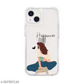 Emble Designer Silicon Happiness Girls Case Cover For APPLE iPhone 13