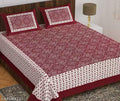 RAJASTHANI 100% JAIPURI COTTON DOUBLE BEDSHEET WITH 2 PILLOW COVER