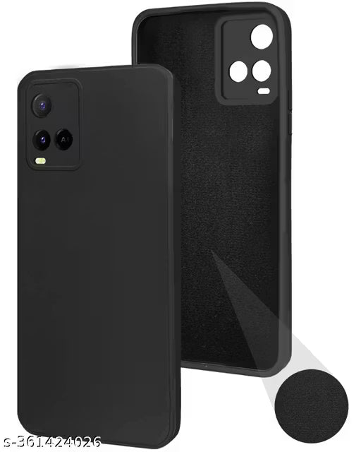 Magical Case Silicone Cloth Back Cover For Vivo Y21 (black)