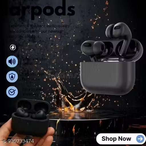 Meesho Top seling Buds airpodds Copy buds music time 43hrs True Wireless In-Ear Buds Bluetooth (Blue, True Wireless)