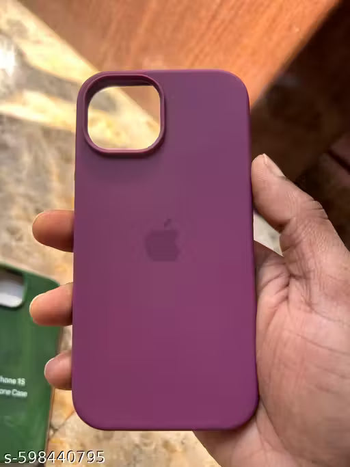 Apple iphone 15 Soft Silicone Back Cover for Shockproof, Slim Fit, Anti-Slip Grip WINE