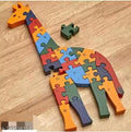 Wood buzle animal shape (Giraffe) multicolor, learning abcd 123 buzle