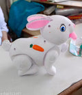 Carrot Rabbit musical rabbit toys dancing and jumping toy with music for kids to gifts and enjoy musical light bunny rabbit battery operated 3D flashing light 360- degree dancing toy