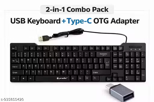 KEYBOARD AND TYPE C OTG COMBO SET