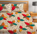 Glace-Cotton Bedsheets For Single/Double Bed With Pillow Covers