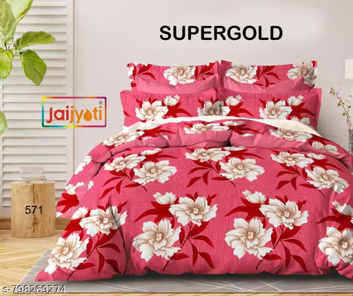 Double Bedsheet and 2 pillow cover super shop