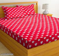 GLACE COTTON DOUBLE BED BEDSHEET PACK OF 1 WITH 2 PILLOW COVERS