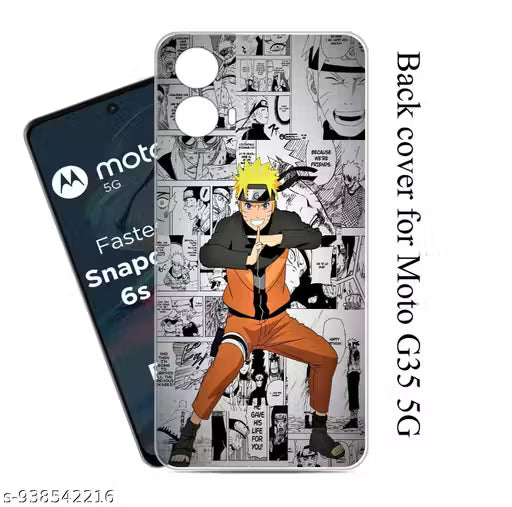 Back Cover For Moto G35 5G Silicone|Shockproof|Soft Silicone TPU| Designer Pattern Printed|High Definition Printed|Anti-Scratch Slim Soft TPU Mobile Cover
