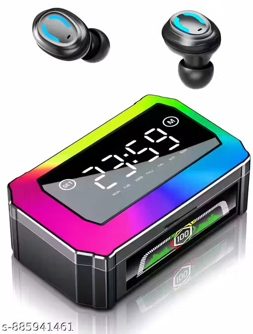 Premium High Quality Truly Wireless TWS Earbud, ANC Bluetooth Earbuds with Display, 30 Hrs Playtime with Fast Charging,