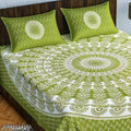 Cozy Style Cotton Double Bedsheet Set with 2 Pillow Covers