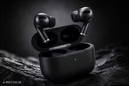 Wireless Earbuds Bluetooth 5.3 TWS Earphones | TWS Earphones Full Touch Control Headphone Built-in Microphone Immersive Sound Quality (BLACK)