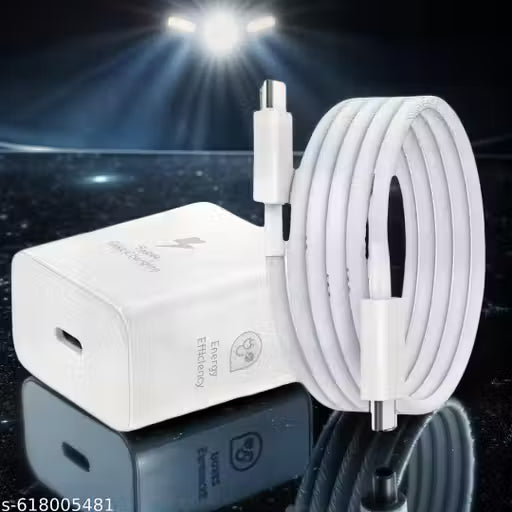 45W Type-C to Type-C PD Wall Charger for Phones, Tablets & Laptops – Super Fast Charging Adapter.