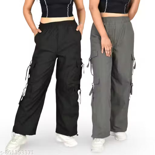 Women’s Cargo Style Track Pant Pack of 2