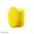 ShopiMoz Pack Of 6 Pcs Yellow Foam Wax Applicator Sponge Pad for Car Polish