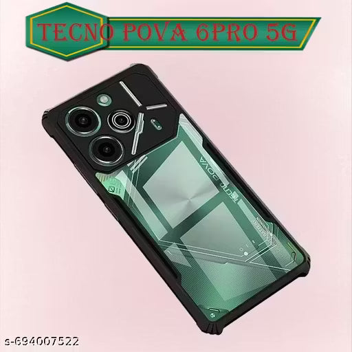Tecno POVA 6 Pro 5G Silicon Back Cover (Multicolor, Grip Case, Silicon)