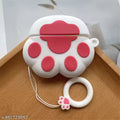 mobileSAFETY Silicone Press Stud Earbuds Case For Airpods Pro & Airpods Pro2 (Pack of:01)