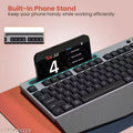 Portronics Key10 Combo Wireless Keyboard and Mouse Set with Wrist Rest, Multimedia Hotkeys, USB Receiver, Adjustable DPI, AI Assistance, Long Key Life & Click Life for PC & Laptop (Grey)