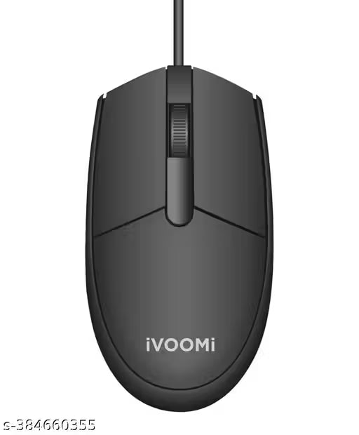 IVOOMI USB Wired Optical Mouse (Black Color,USB2.0)