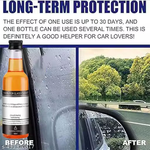 Powerful Windshield Cleaner & Oil Film Remover for Both Home and Car Use 100ml
