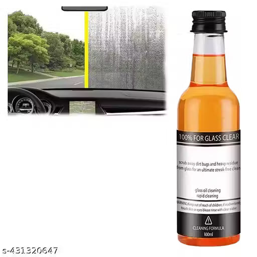 Powerful Windshield Cleaner & Oil Film Remover for Both Home and Car Use 100ml
