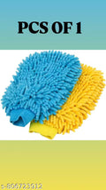 1 Pcs Random Color Microfiber Car Wash mitt for Cleaning and Dusting Chenille Mitt Cleaning Gloves (1 PCS Double Sided, Extra Large, Professional Grade, Big Chenille Mitt Glove, Multi Color)