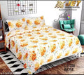 A-ONE IMPACT 240 TC Stylish 3D Printed Polycotton Double Bedsheet with 2 Pc Pillow Cover Bed Sheet Size 90x90 inch And Pillow Cover Size 16x26 )