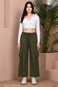 New Fashion High-Rise Loose Fit Cargo Pants for Women