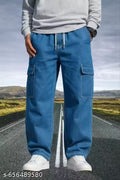 DENIM CASUAL WEAR BAGGY JEANS.