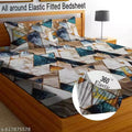 VERMAHOM makes this attractive double fitted bedsheet with 2 large pillow covers. Bedsheet gets proper comfortable even for 8 inches