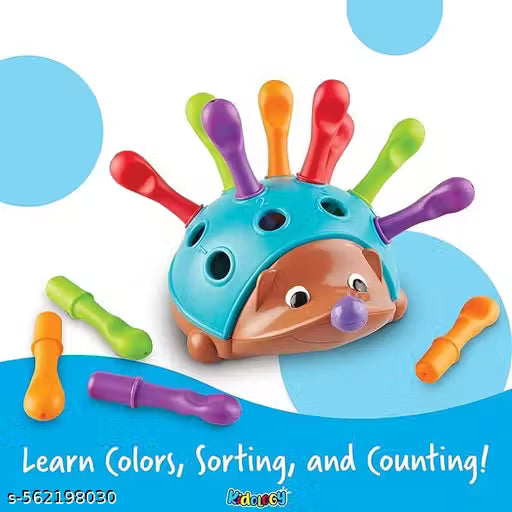 LIPSA TOYS Pull Out Spike Toy for Kids Age 18+ Months | Fine Motor and Sensory Hedgehog Toddler Learning Toys