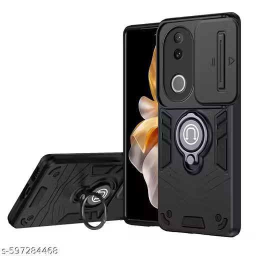 YUWOO Back Cover For IQOO Z10R 5G (Black)