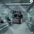 Super Earbuds with (IPX6 Water Resistant, Wireless Charging, Black)