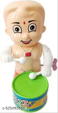 Key-Operated Cute Drummer Girl Rattle Musical Toy with Drumming and Dancing Action Toys for Kids Birthday Return Gift