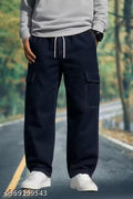 Denim Cool Boys Teens Blue Cargo ||Denim Cool Boys Teens Blue Cargo Pants – Street Style Utility Fit|