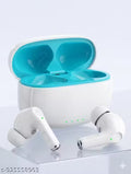 Earbuds Touch Sensor Wireless Bluetooth TWS Connectivity for Android iOS Devices Bluetooth Gaming (Glossy White, True Wireless)