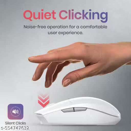 Portronics Toad 36 Wireless Mouse, 2.4GHz, Rechargeable, 6 Buttons, 1600 DPI, Ergonomic Thumb Support,