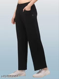 Women Regular Fit Pure Cotton Trousers with Pocket