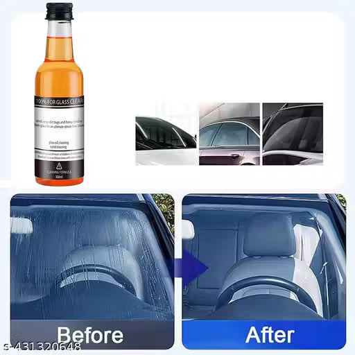Powerful Windshield Cleaner & Oil Film Remover for Both Home and Car Use 100ml