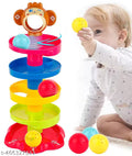 (5 Layer) RAMP Roll Ball Tower for Toddlers, Ball Drop and Roll Swirling Tower Educational Brain Development Toy Activity