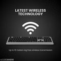Portronics Key5 Combo Multimedia Wireless Keyboard & Mouse Set/Combo, 2.4 GHz Wireless, Noiseless Keys(Grey)