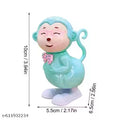Wind‑Up Cute Monkey Toy for Kids | 10 cm | 1 PCS/Multicolor | Battery‑Free Fun.