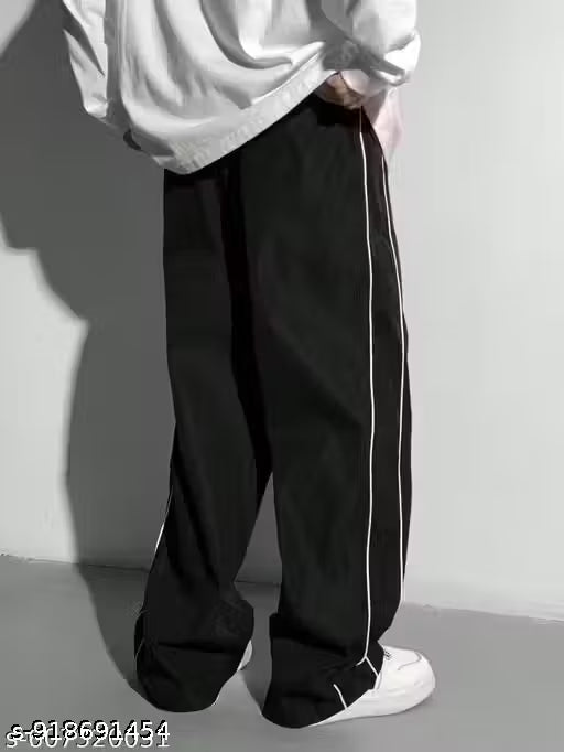 Trendy Trousers For Summer II 2 Pipping New Design II Gym Track Pant II For Men & Women