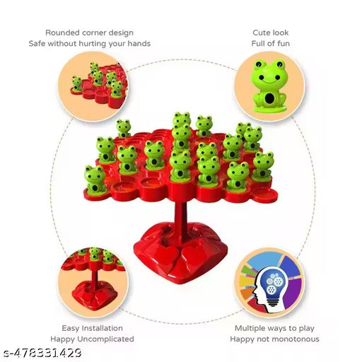 frog balance game, balance calculator toy, balance tree toy game, Montessori frog balance tree kids gift