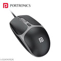 Portronics Toad 103 Wired Optical Mouse with 2400 DPI, Plug & Play, Ambidextrous, Hi-Optical Tracking, 1.5M Cable Length,