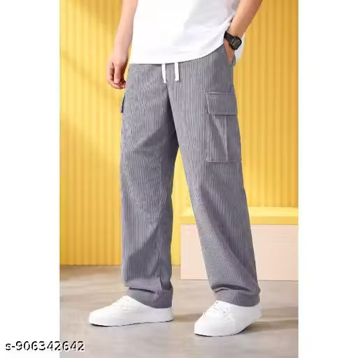 Men Cargo Pants || Relaxed Fit Cargo Pants for Men || Trendy Street Style Pants || Stylish Bottom Wear (Cargo Pants)