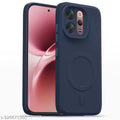 FASCINATING Back Cover for VIVO V70 5G Soft Matte Silicone Mag-Safe Design (Mag-Safe Not Support) (BLUE)